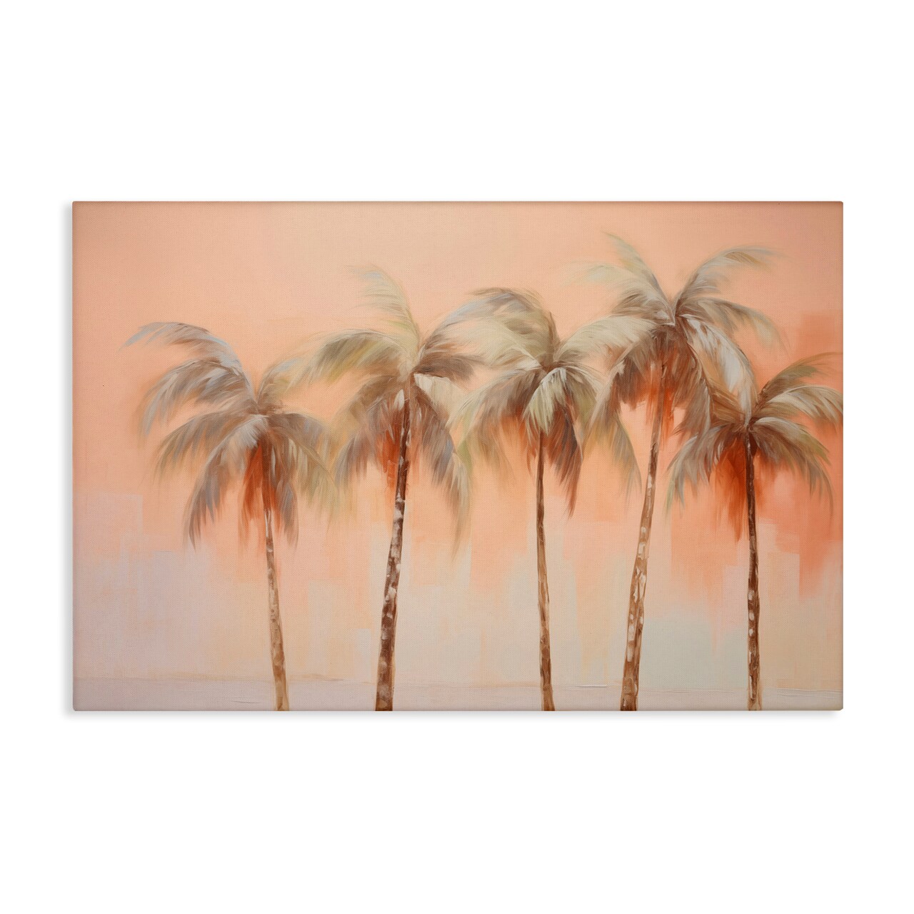 Stupell Industries Soft Palm Tree Lineup Canvas Wall Art Design by Arlington Prints